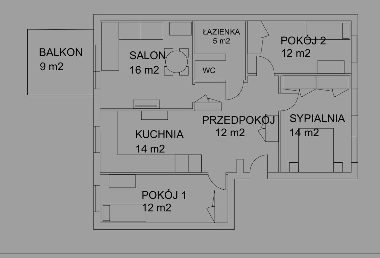 Mieszkanie 4-pokojowe Nowy Dwór Mazowiecki Osiedle Młodych, ul. Wojska Polskiego. Zdjęcie 13