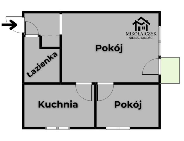 Mieszkanie 2-pokojowe Kętrzyn, ul. Juliusza Słowackiego. Zdjęcie 10