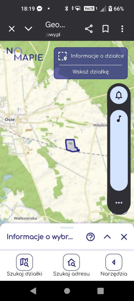 Działka rolna Miedzno