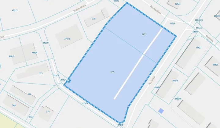 Działka inwestycyjna Wiechlice, ul. Brzozowa