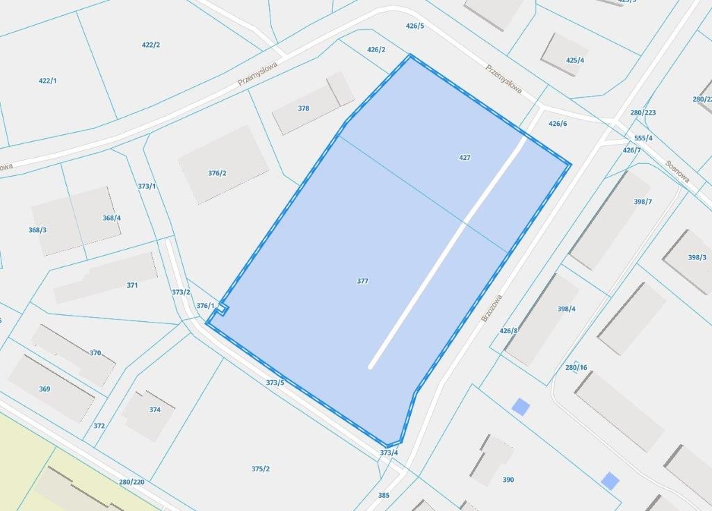 Działka inwestycyjna Wiechlice, ul. Brzozowa