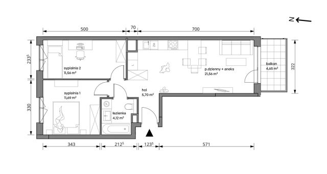 Mieszkanie 3-pokojowe Warszawa Włochy, ul. Trzcinowa. Zdjęcie 7
