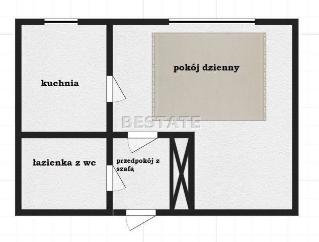 Mieszkanie 1-pokojowe Łódź Bałuty. Zdjęcie 12