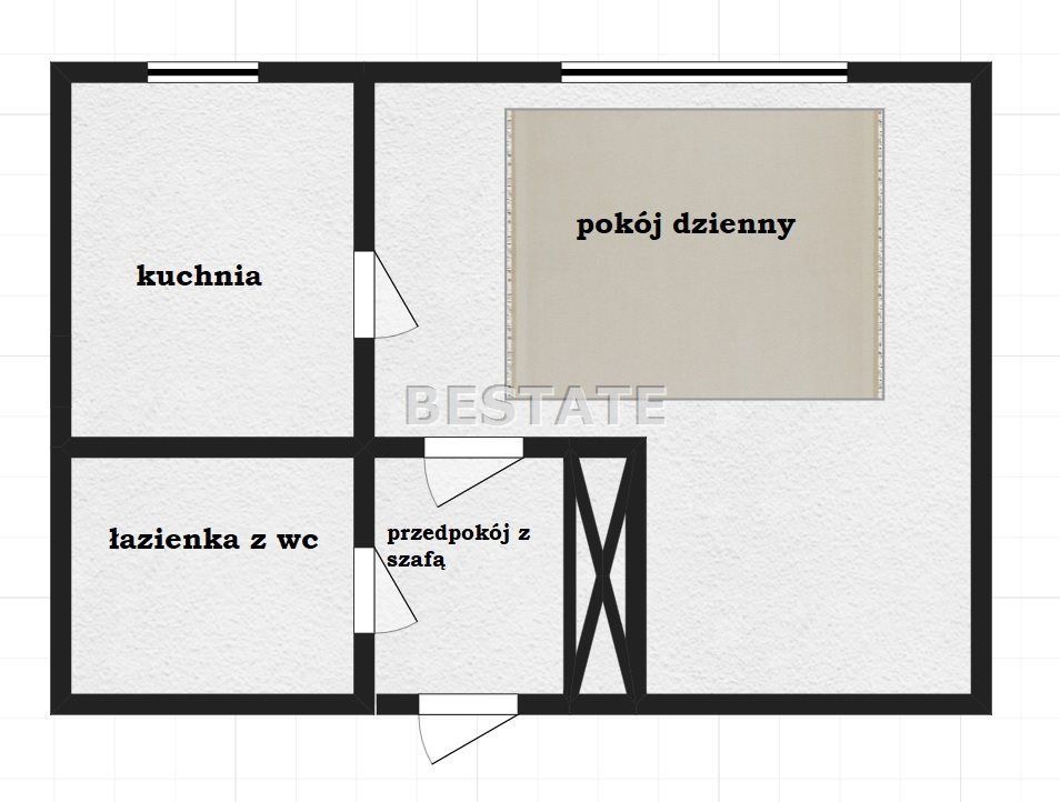 Mieszkanie 1-pokojowe Łódź Bałuty. Zdjęcie 12