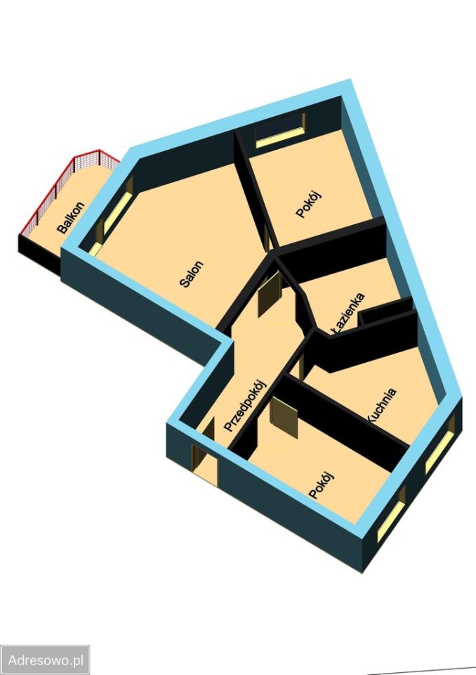 Mieszkanie 3-pokojowe Gdańsk Chełm, ul. Rogalińska. Zdjęcie 17