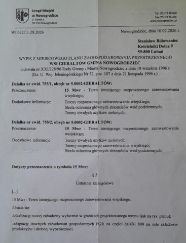 Działka budowlana Gierałtów. Zdjęcie 4