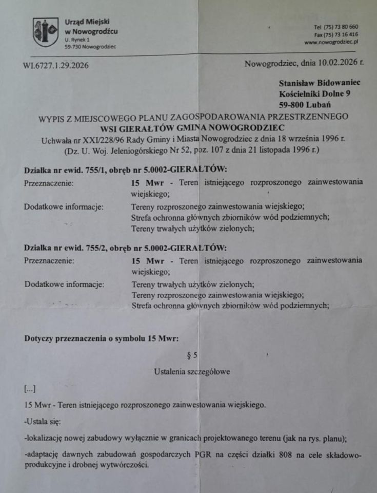 Działka budowlana Gierałtów. Zdjęcie 4