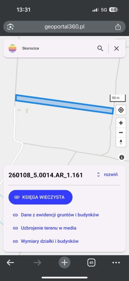 Działka rolna Skorocice. Zdjęcie 3