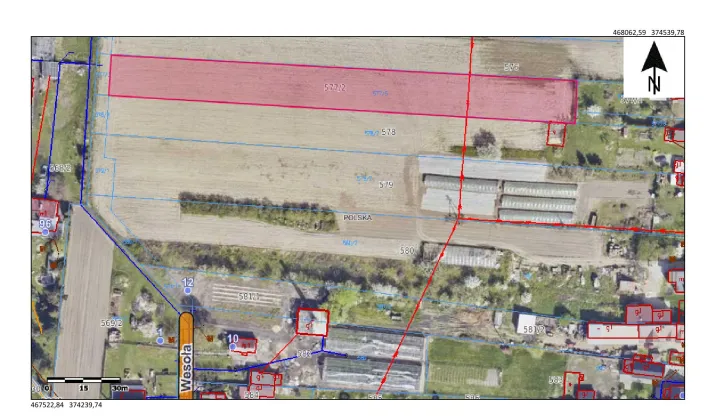 Działka rolno-budowlana Dąbrowa, ul. św. Wawrzyńca