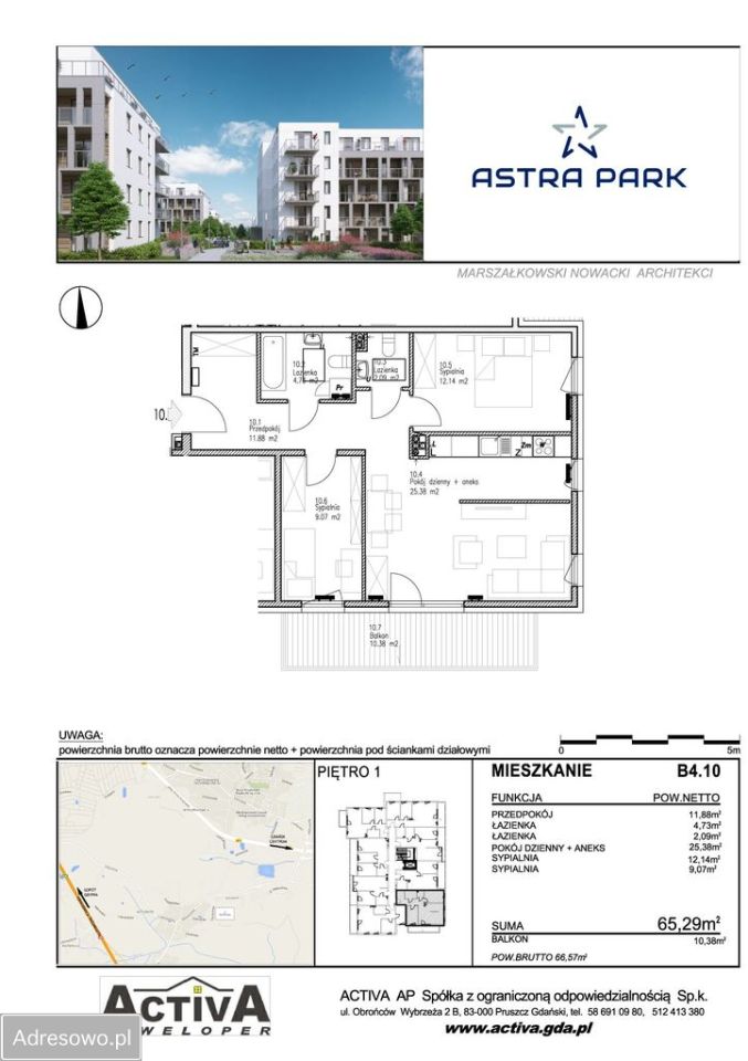 Mieszkanie 3-pokojowe Gdańsk Jasień, ul. Turzycowa. Zdjęcie 7