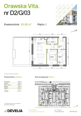 Mieszkanie 3-pokojowe Wrocław Ołtaszyn, ul. Orawska. Zdjęcie 8
