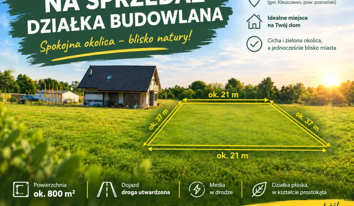 Działka budowlana Komorniki