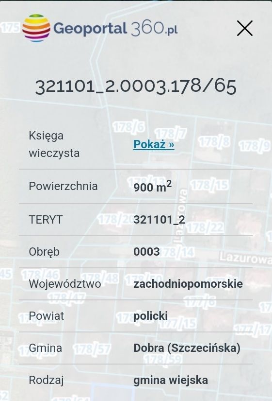 Działka rolna Dobra, ul. Lazurowa. Zdjęcie 3