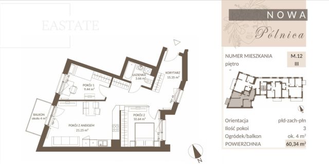 Mieszkanie 3-pokojowe Gdańsk Jasień, ul. Pólnicy. Zdjęcie 4