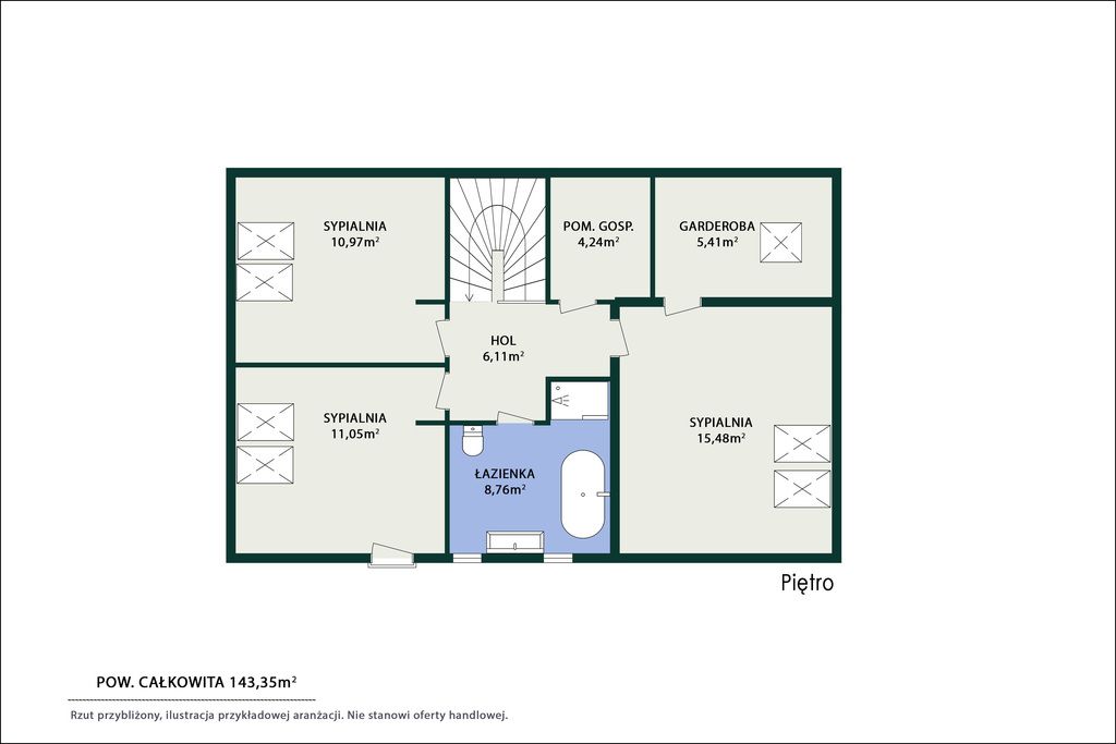 bliźniak, 4 pokoje Piaseczno. Zdjęcie 49