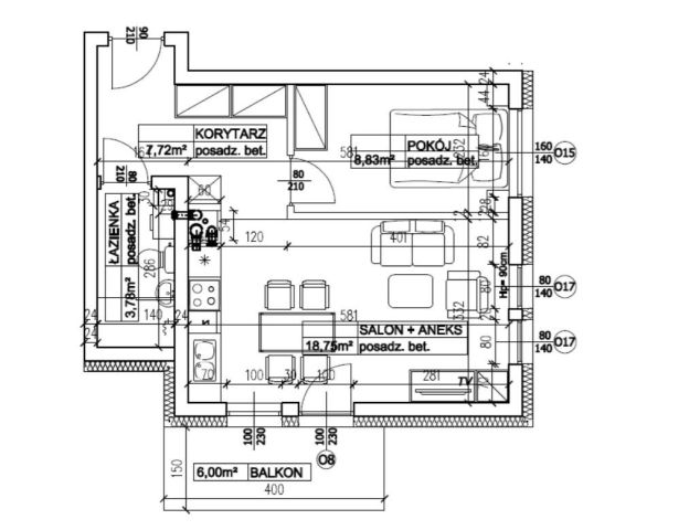 Mieszkanie 2-pokojowe Bydgoszcz Śródmieście. Zdjęcie 2