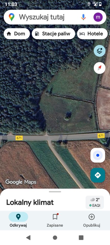 Działka siedliskowa Zygmunty, Tykocka