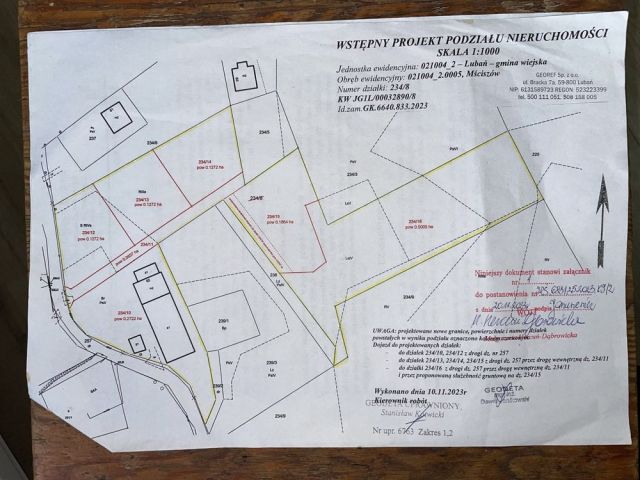 Działka budowlana Mściszów. Zdjęcie 1