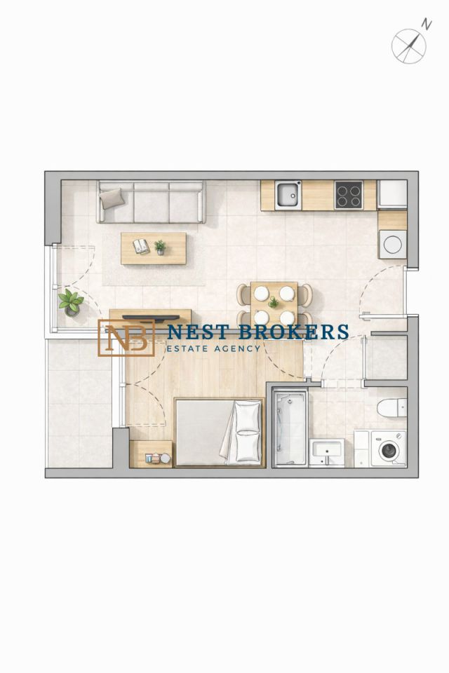 Mieszkanie 2-pokojowe Kraków Śródmieście, ul. Mogilska. Zdjęcie 1