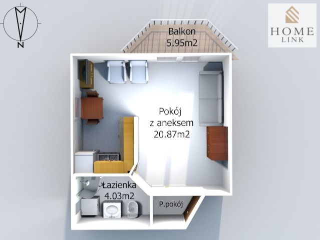 Mieszkanie 1-pokojowe Olsztyn Pieczewo, ul. Biskupa Tomasza Wilczyńskiego. Zdjęcie 13