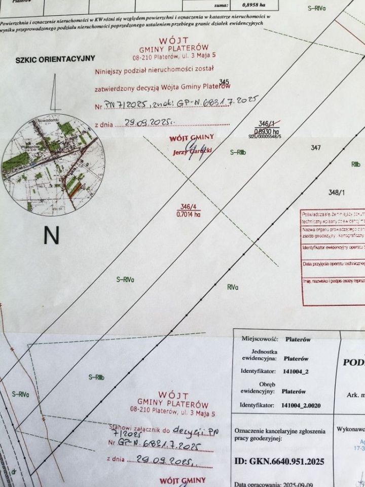 Działka rolna Platerów. Zdjęcie 5