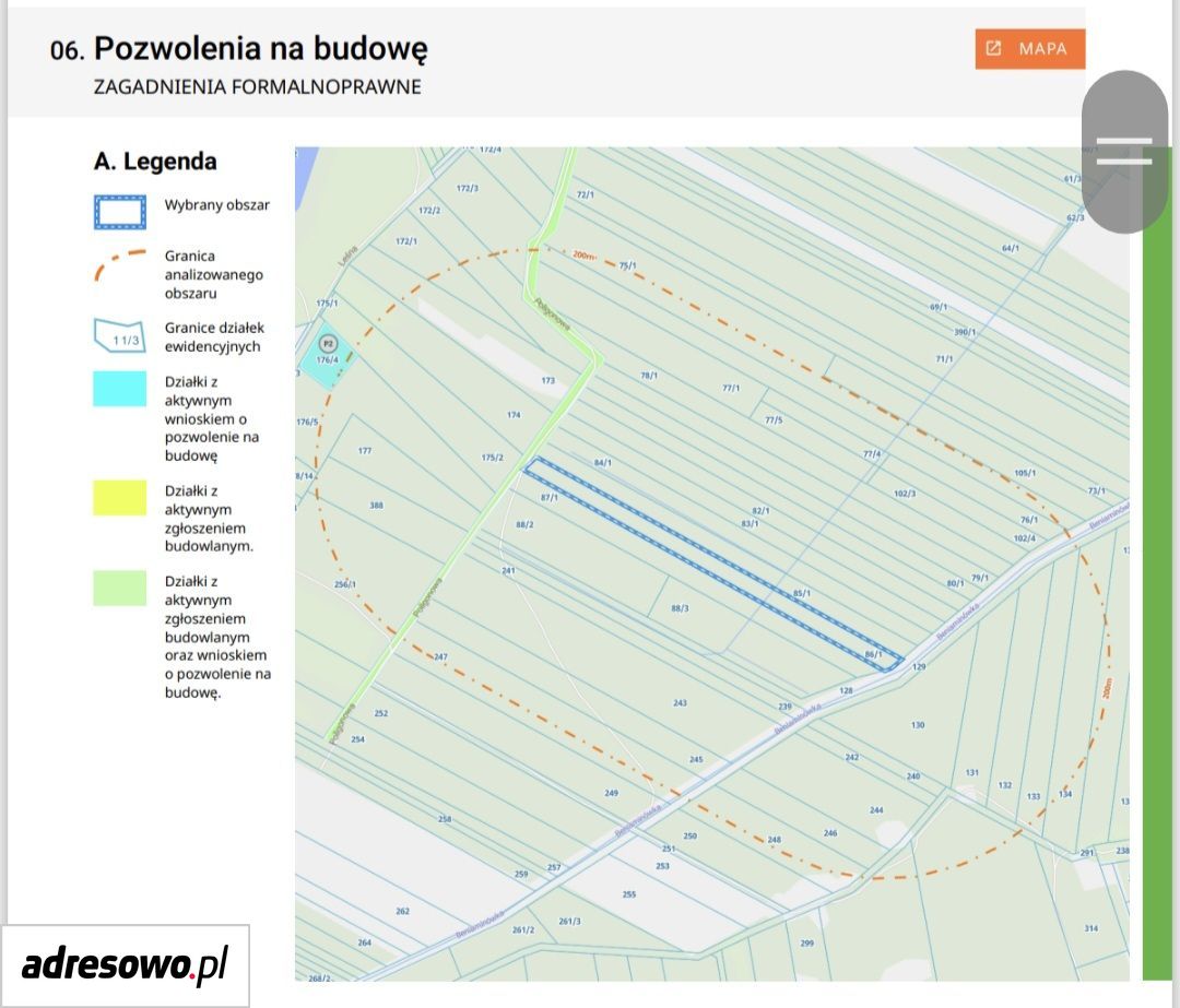 Działka rolno-budowlana Łąki, ul. Poligonowa. Zdjęcie 4
