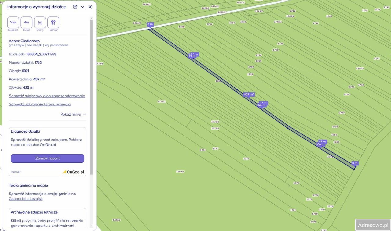 Działka leśna Giedlarowa. Zdjęcie 5