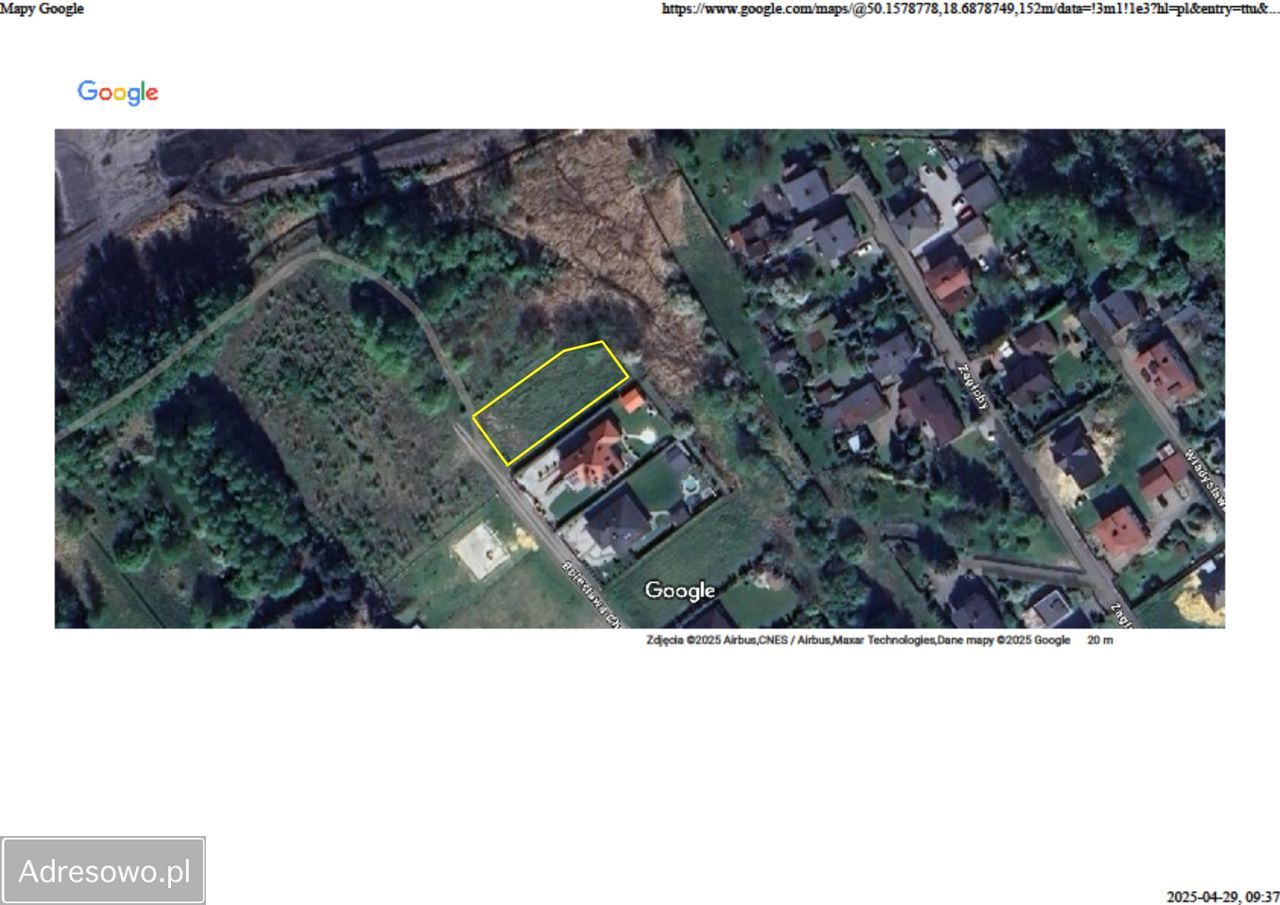 Działka budowlana Czerwionka-Leszczyny, ul. Bolesława Chrobrego