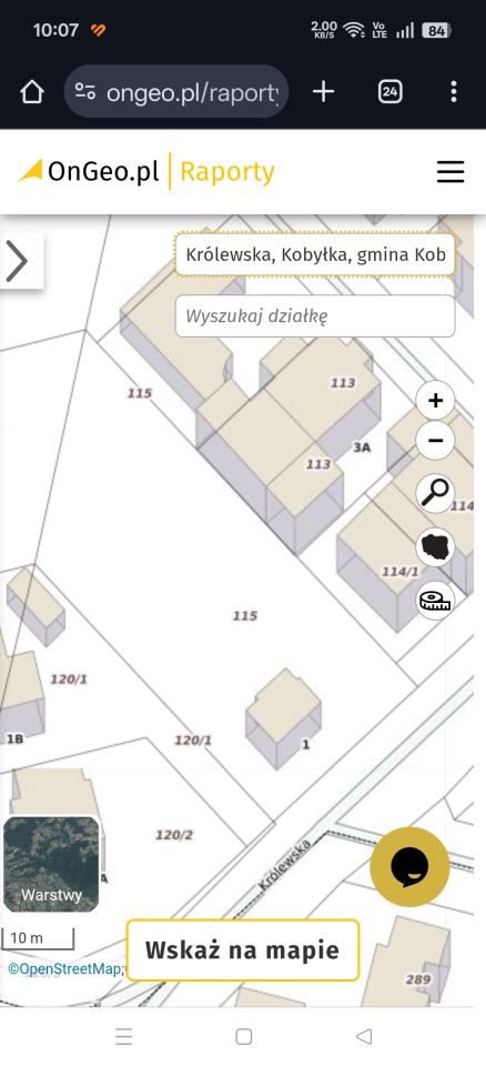 Działka budowlana Kobyłka, ul. Królewska