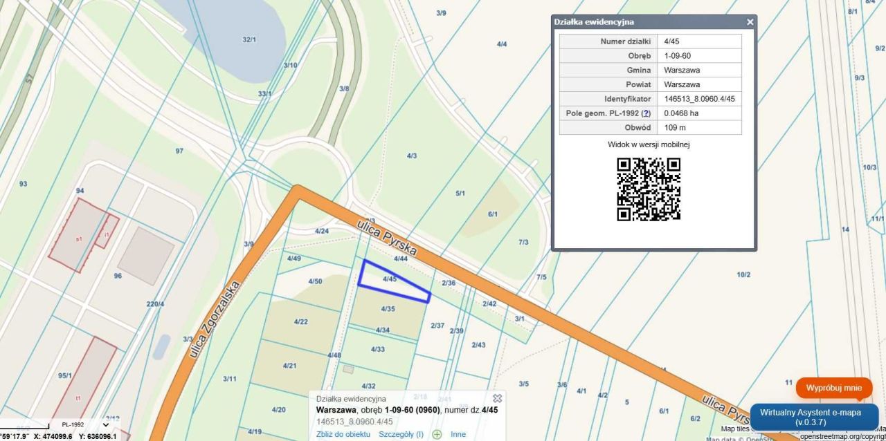 Działka inwestycyjna Warszawa Ursynów, ul. Dawidowska. Zdjęcie 1