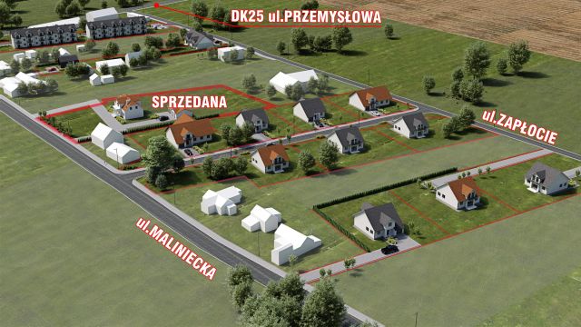 Działka budowlana Konin Maliniec, ul. Maliniecka. Zdjęcie 1
