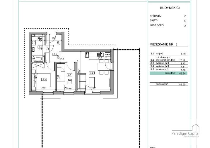 Mieszkanie 3-pokojowe Zawada. Zdjęcie 18