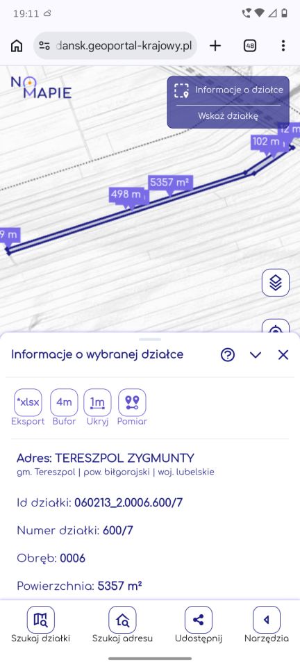 Działka rolna Tereszpol-Zygmunty, *. Zdjęcie 2
