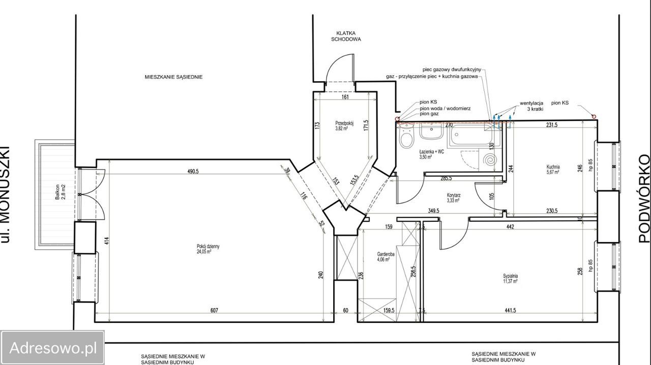 Mieszkanie 2-pokojowe Pabianice, ul. Stanisława Moniuszki. Zdjęcie 6