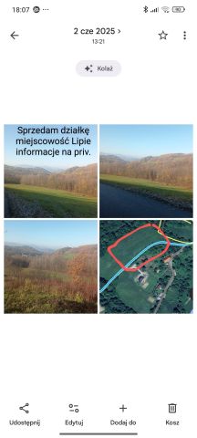 Działka budowlana Lipie, Lipie. Zdjęcie 1