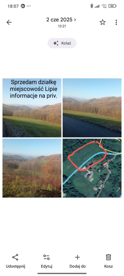 Działka budowlana Lipie, Lipie. Zdjęcie 1