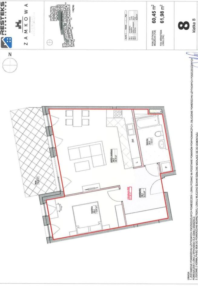Mieszkanie 2-pokojowe Tczew, ul. Zamkowa. Zdjęcie 8