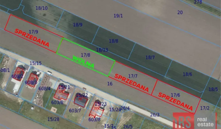 Działka inwestycyjna Kobierzyce, ul. Konwaliowa