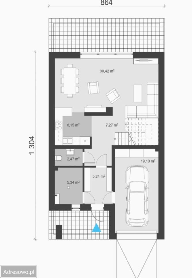 bliźniak, 5 pokoi Gorzów Wielkopolski Chwalęcice Dolne, ul. Granitowa. Zdjęcie 4