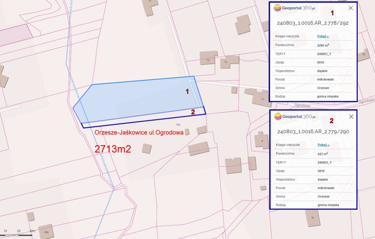 Działka rolno-budowlana Orzesze Jaśkowice, ul. Ogrodowa. Zdjęcie 3