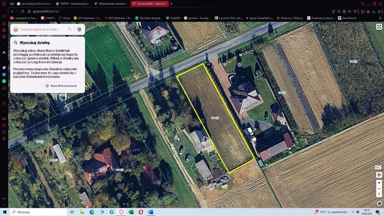 Działka budowlana Nasutów. Zdjęcie 2