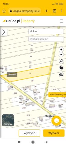 Działka rolno-budowlana Mostek. Zdjęcie 1