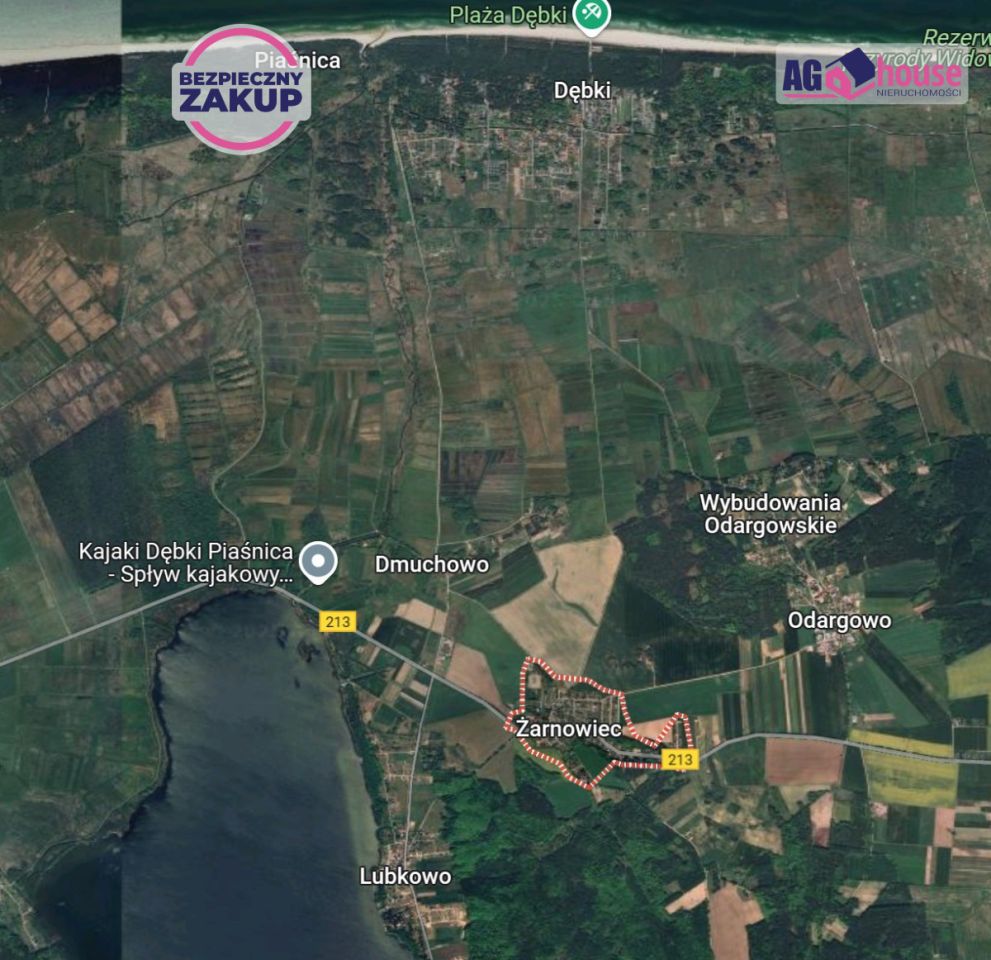 Działka inwestycyjna Żarnowiec