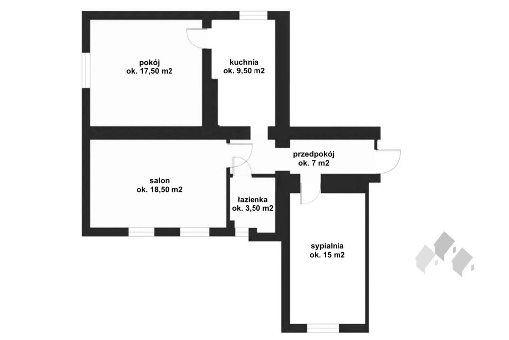 Mieszkanie 3-pokojowe Szczytno, ul. marsz. Józefa Piłsudskiego. Zdjęcie 15