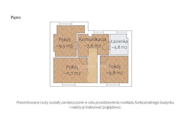 dom szeregowy, 4 pokoje Grodzisk Mazowiecki, ul. Malinowa. Zdjęcie 19