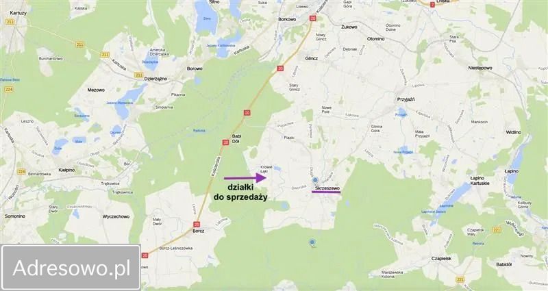 Działka inwestycyjna Skrzeszewo. Zdjęcie 2