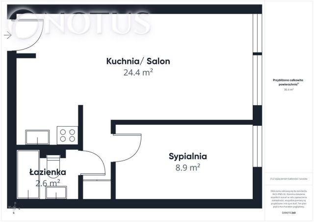 Mieszkanie 2-pokojowe Kraków Azory, ul. Ludomira Różyckiego. Zdjęcie 14