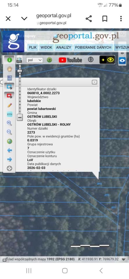 Działka leśna Rudka Starościańska. Zdjęcie 1