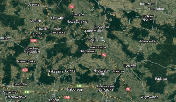 Działka leśna Giedlarowa Wilkowyja-Krzaki