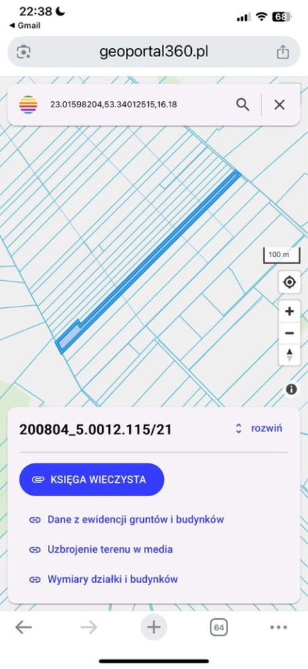 Działka rolna Zofiówka